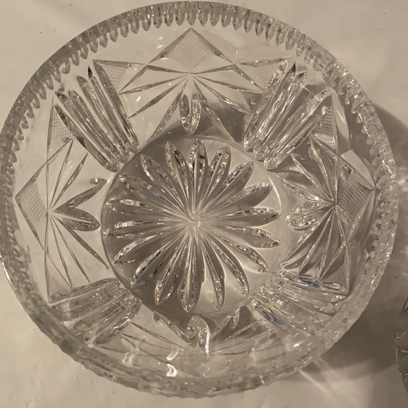 Vintage Crystal Lidded Sugar/Jam Dish - Picture 3 of 5